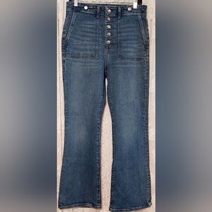 Loft The Slim Flare Jeans Women's Size 10 Blue